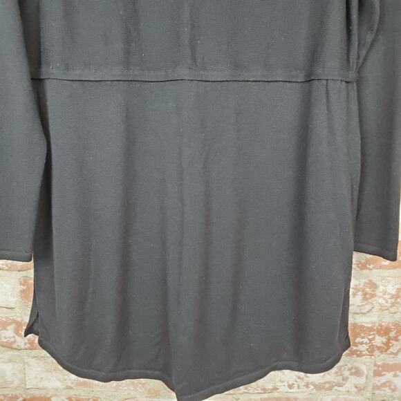 J.Jill Black Sweater Dress/Tunic Sz M - Picture 9 of 12